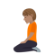 Person Kneeling- Medium Skin Tone emoji on Emojione